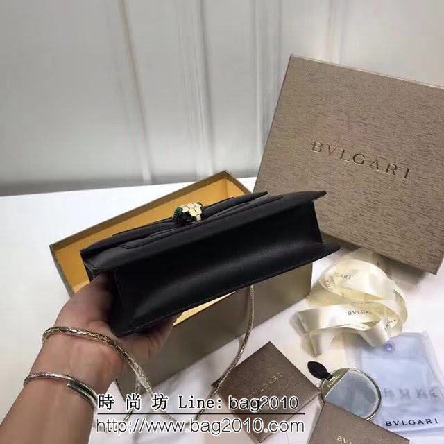 BVLGARI寶格麗 專櫃新款 蛇頭扣環 單層蛇頭包 鏈條單肩斜挎包 B283558 FYD1318